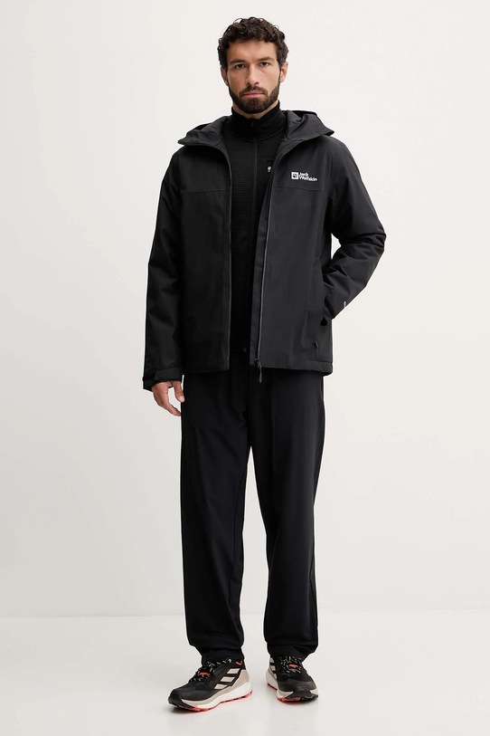 Jack Wolfskin sportos dzseki Wisper A61870 fekete AW25
