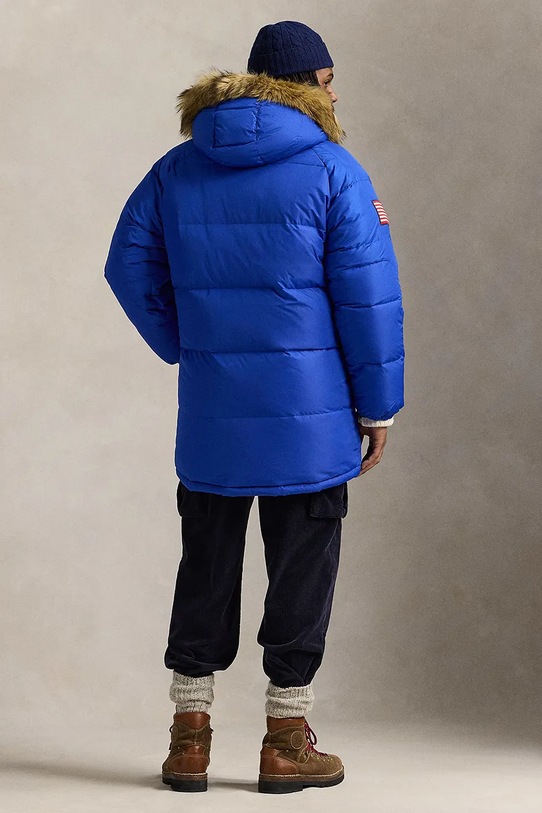 Polo Ralph Lauren kurtka puchowa dwustronna Ripstop-Rev Talvi Parka 710946045 niebieski AW24