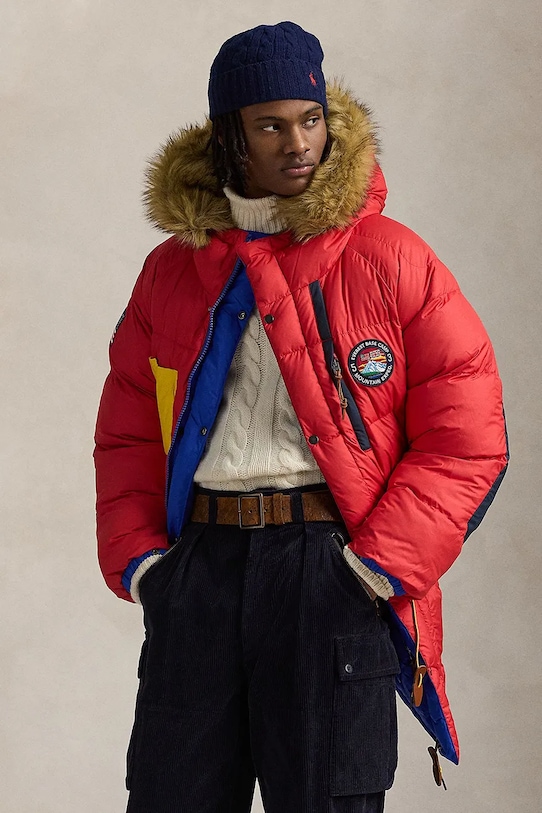 Odzież Polo Ralph Lauren kurtka puchowa dwustronna Ripstop-Rev Talvi Parka 710946045 niebieski