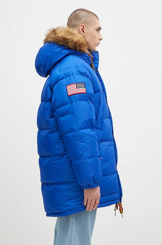 Αναστρέψιμο μπουφάν με επένδυση από πούπουλα Polo Ralph Lauren Ripstop-Rev Talvi Parka μπλε 710946045