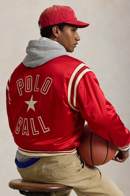 Bunda Polo Ralph Lauren Varsity Jacket 710949940 červená