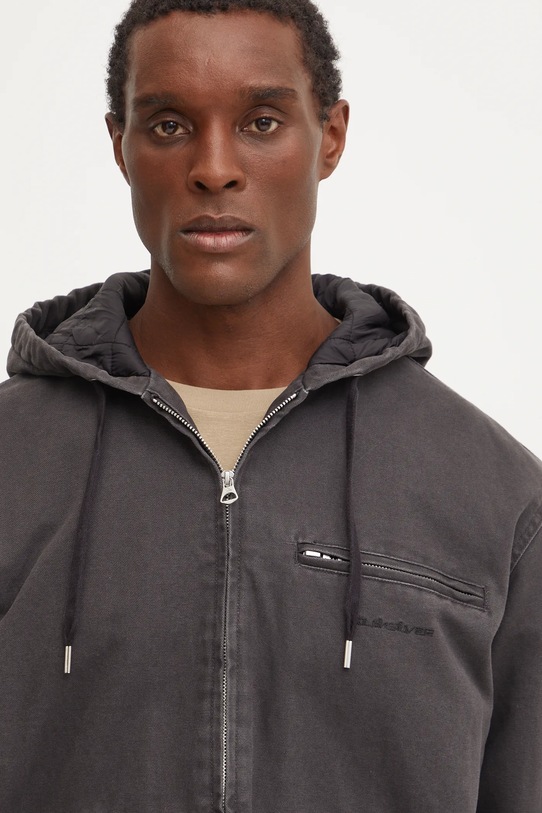 Bunda Quiksilver Straight Out Hood Jacket šedá EQYJK04099