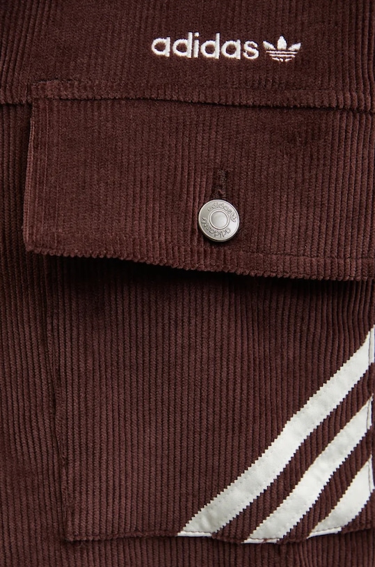 Menčestrová bunda adidas Originals Jacket IW3263 hnedá