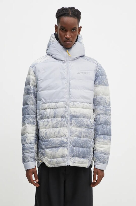 Пухено яке с две лица adidas National Geographic Coldrdy Jacket IX7952 сив AW24