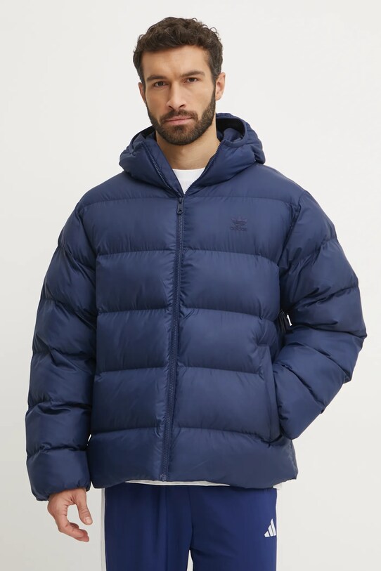 adidas Originals geacă Commercial Puff cu captuseala bleumarin IY3397