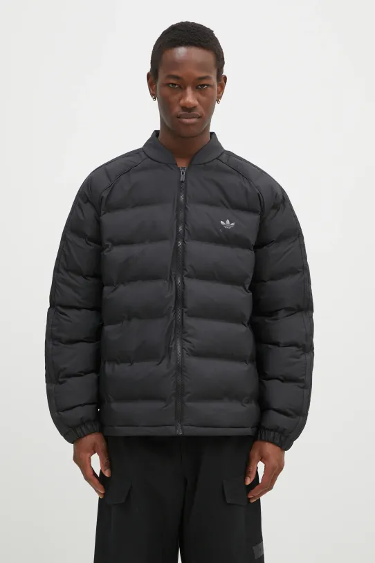 Jakna adidas Originals SST Down Jacket s toplom postavom crna IZ1841