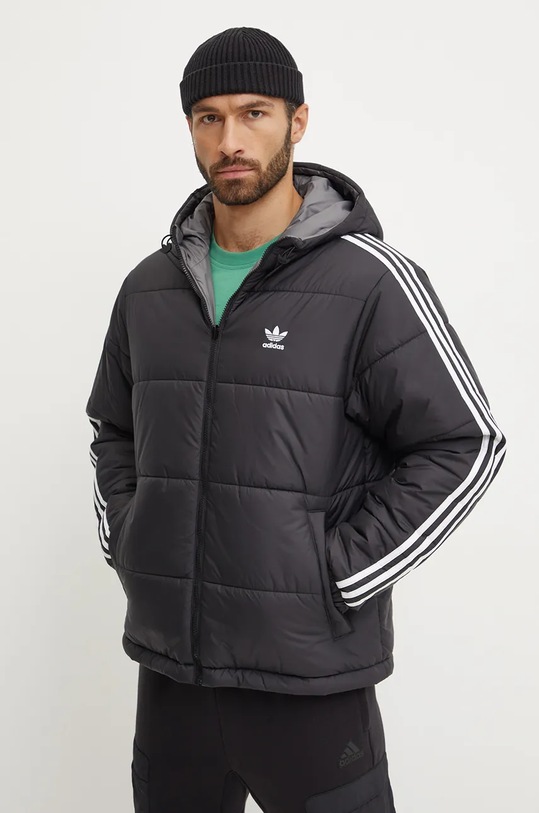 adidas Originals geaca cu doua fete Adicolor Reversible Jacket JD9071 negru