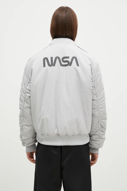 Obojstranná bunda bomber adidas Juventus x NASA Jacket čierna JE3130