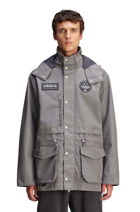 adidas Originals jacket Spezial F.C. Anorak JE6074 gray AW24