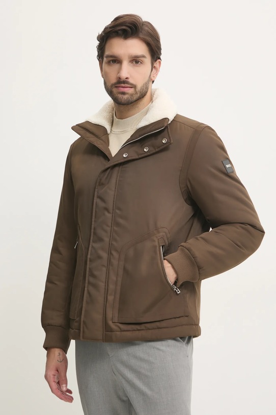 Bunda BOSS s podšívkou zelená 50523387