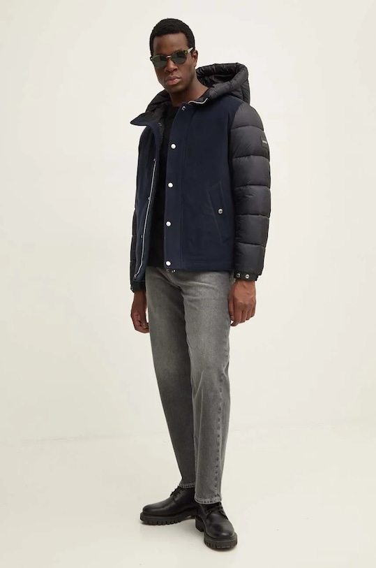 BOSS geaca cu captuseala bleumarin 50525021