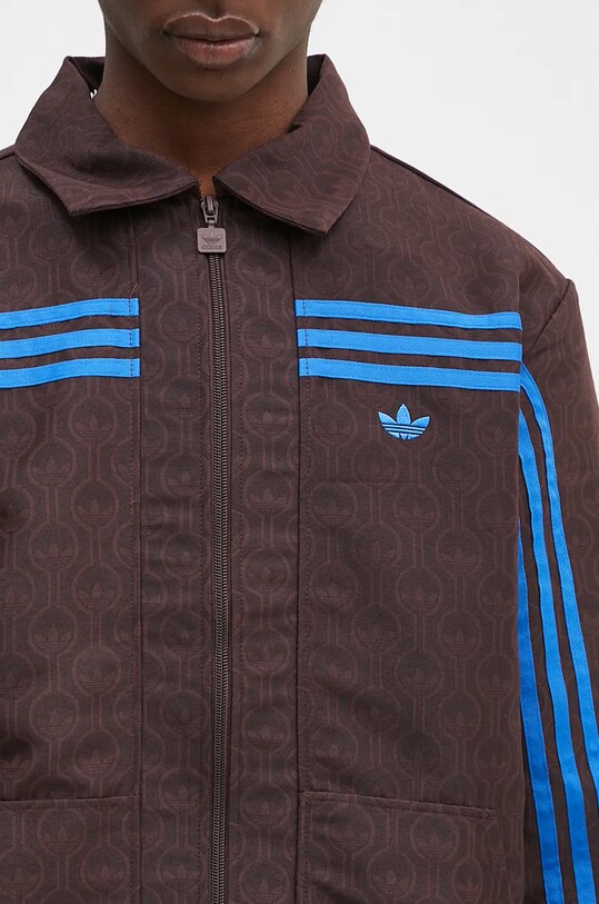 adidas Originals kurtka Club Jacket brązowy JN5958