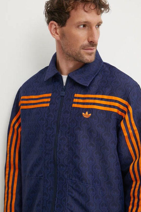 Bunda adidas Originals Club Jacket tmavomodrá JN5959