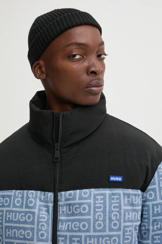 HUGO Blue kurtka jeansowa niebieski 50523921