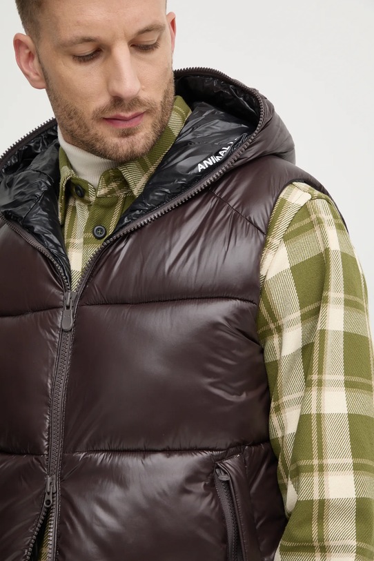 Save The Duck vestă DEXTER maro D80296M.LUCK19