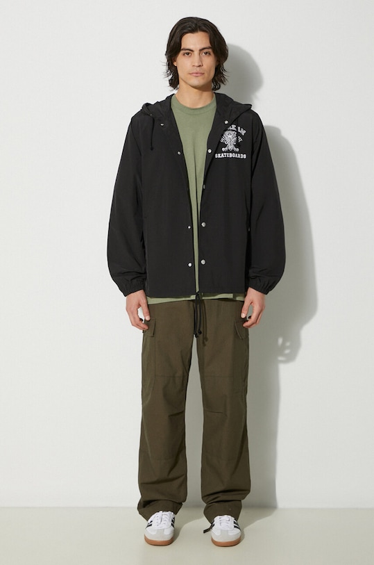 Bunda ICECREAM Hooded Coach Jacket IC24204 černá AW24