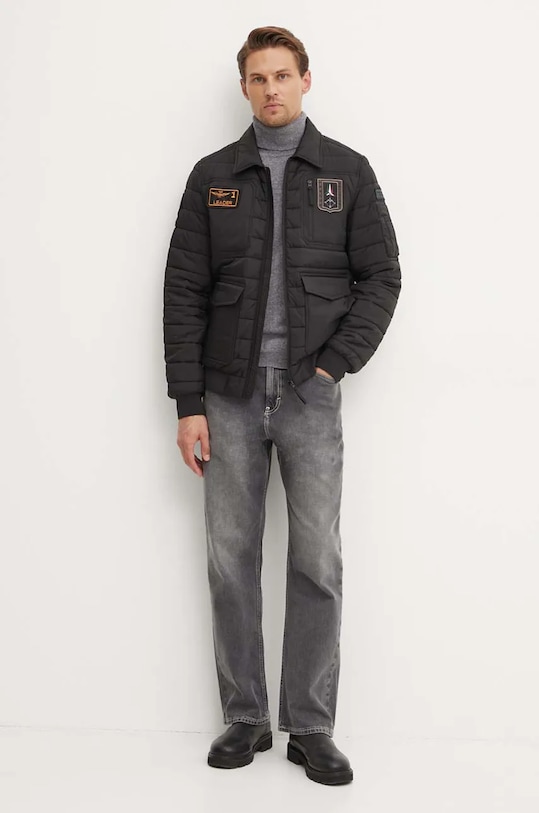 Bunda Aeronautica Militare AB2191CT3375 čierna AW24