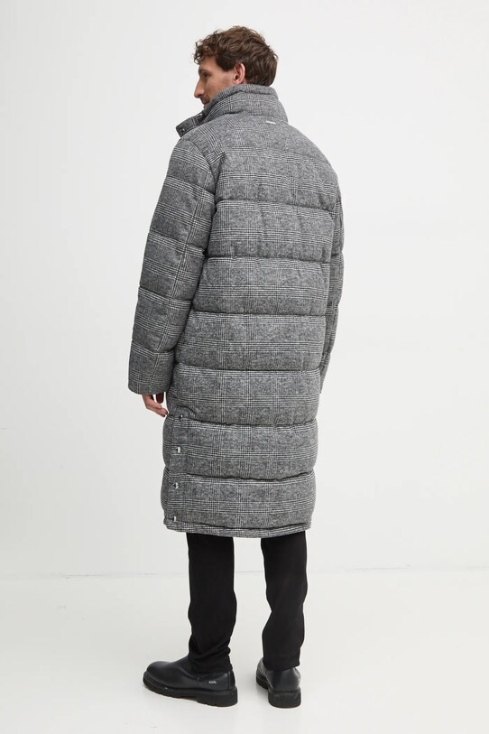 Куртка з домішкою вовни Michael Kors CF4202FFF1 сірий AW24