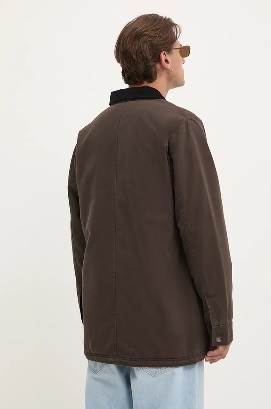 Odzież Dickies kurtka Duck High Pile Flce Line Chore Jacket DK0A4XGA brązowy