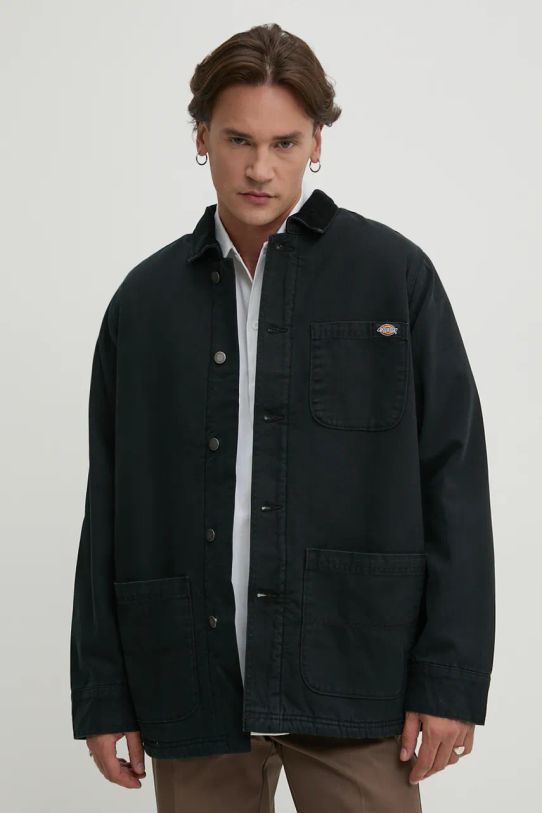 Куртка Dickies Duck High Pile Flce Line Chore Jacket с подкладкой чёрный DK0A4XGA