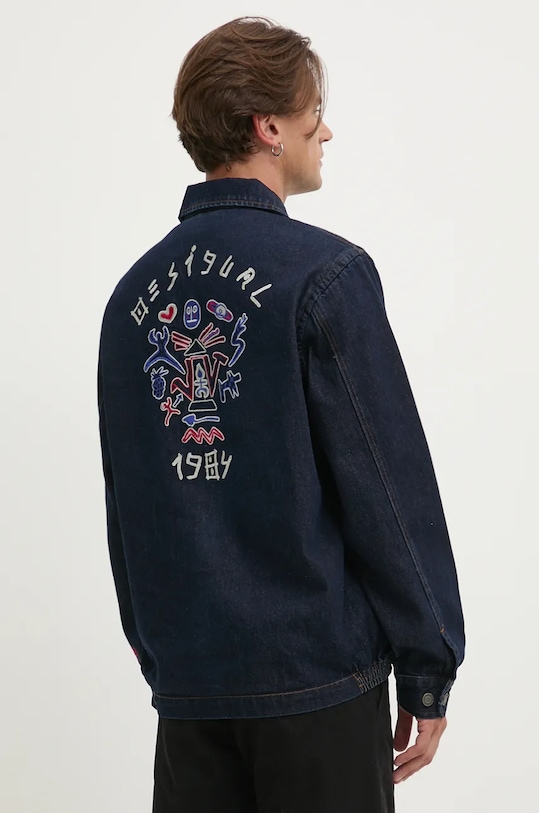 Одяг Джинсова куртка Desigual AARON 24WMED01 темно-синій