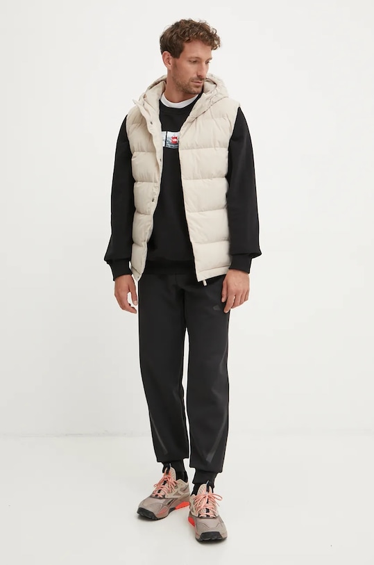 Páperová vesta adidas Helionic IX8857 béžová AW24