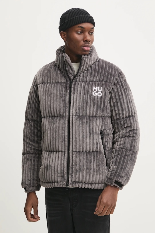 HUGO kurtka bez kaptura szary 50521464