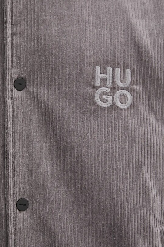 Manšestrová bunda HUGO 50522513 šedá