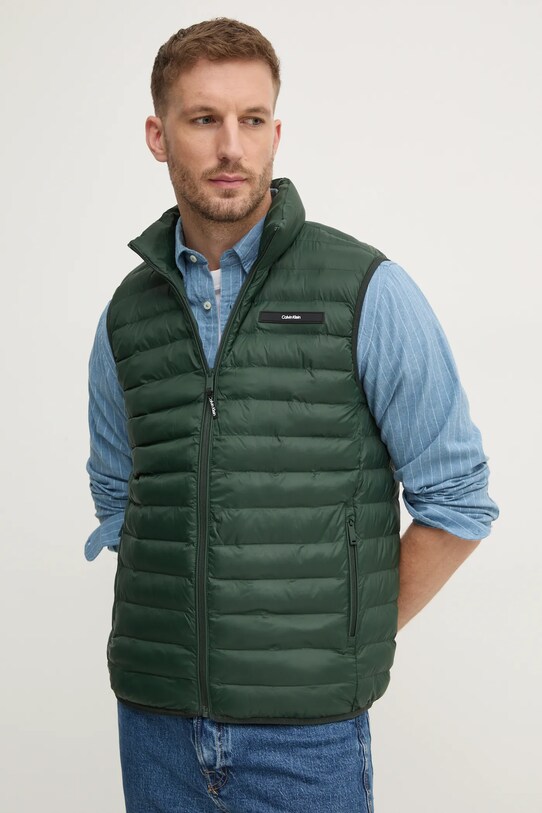 Безрукавка Calvin Klein без подкладки зелёный K10K113470