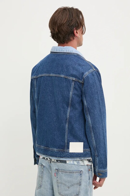 Îmbrăcăminte Desigual geacă din denim ILLINOIS 24WMED05 bleumarin