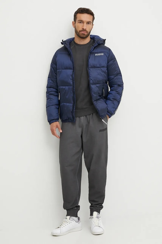 Μπουφάν Guess ARLO Z4BL08.WO06I σκούρο μπλε AW24