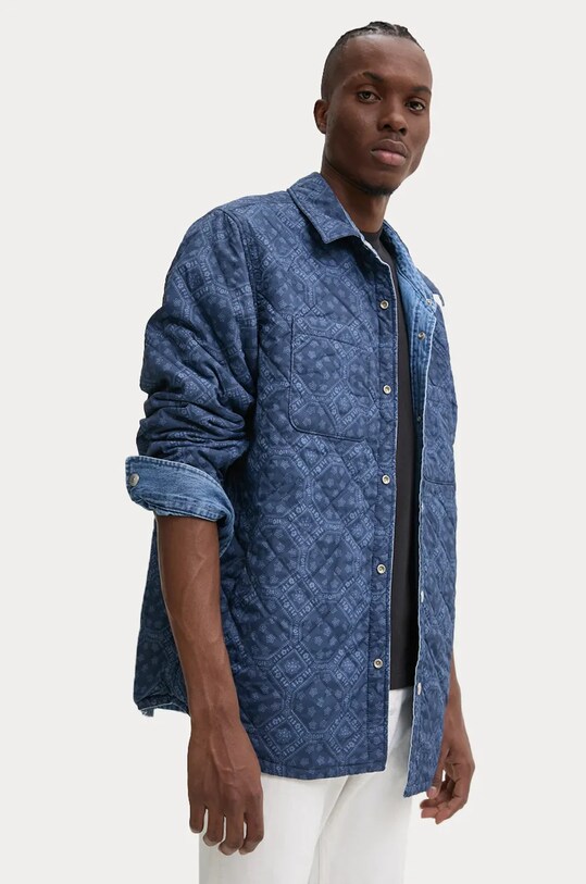 Levi's kurtka jeansowa dwustronna A8553 niebieski AW24