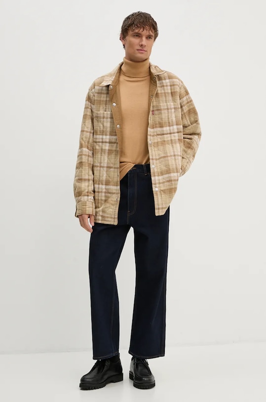 Oblečenie Obojstranná džínsová bunda Levi's A8553 béžová