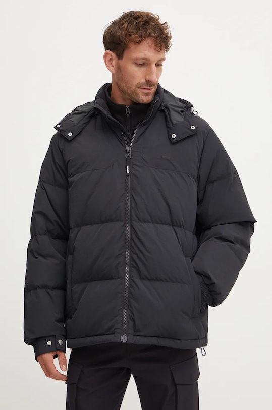 Péřová bunda Levi's s podšívkou černá A8557