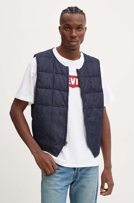 Levi's jachetă cu puf din denim albastru A8634