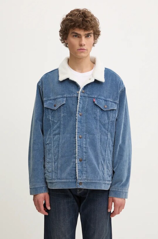 Levi's kurtka sztruksowa pozostałe niebieski A5784