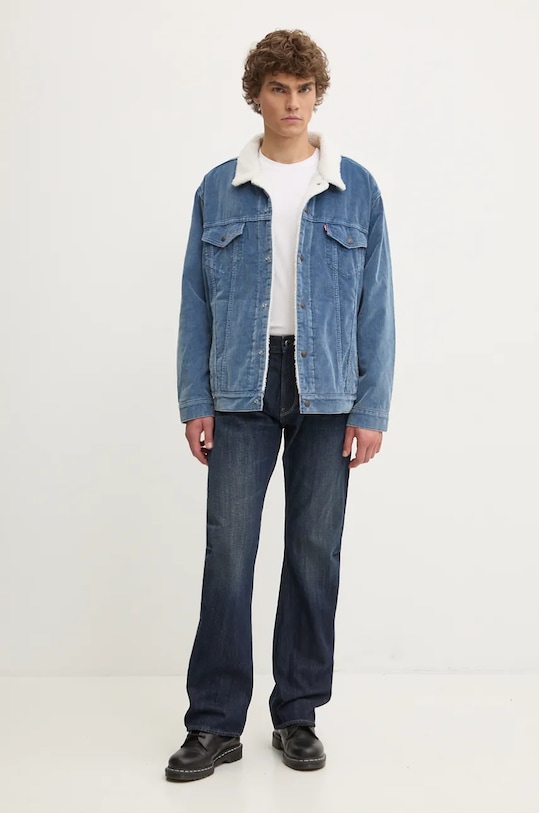 Levi's geaca din velur A5784 albastru AW24