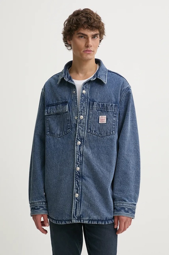 Levi's geaca jeans cu captuseala albastru A8582