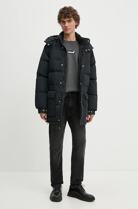 Péřová bunda Levi's A8559 černá AW24