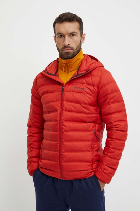Columbia geaca sport din puf Lake 22 cu captuseala rosu 2086294