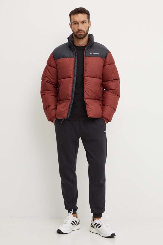 Bunda Columbia Puffect 2086861 burgundské AW25
