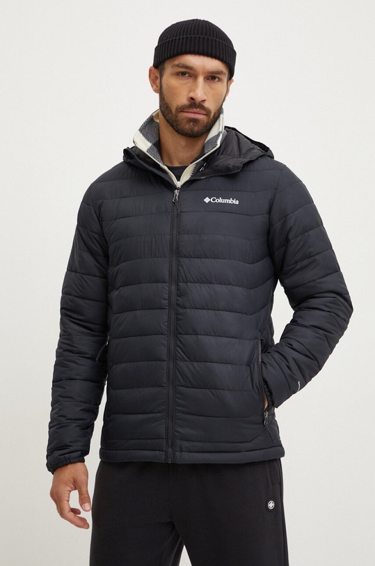 Columbia geaca sport Powder Lite II cu captuseala negru 2086944