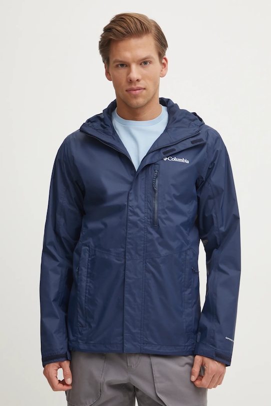 Columbia geaca de ploaie Pouring Adventure cu captuseala bleumarin 2117171