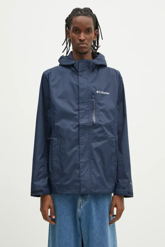 Columbia giacca impermeabile Pouring Adventure non isolato blu navy 2117171