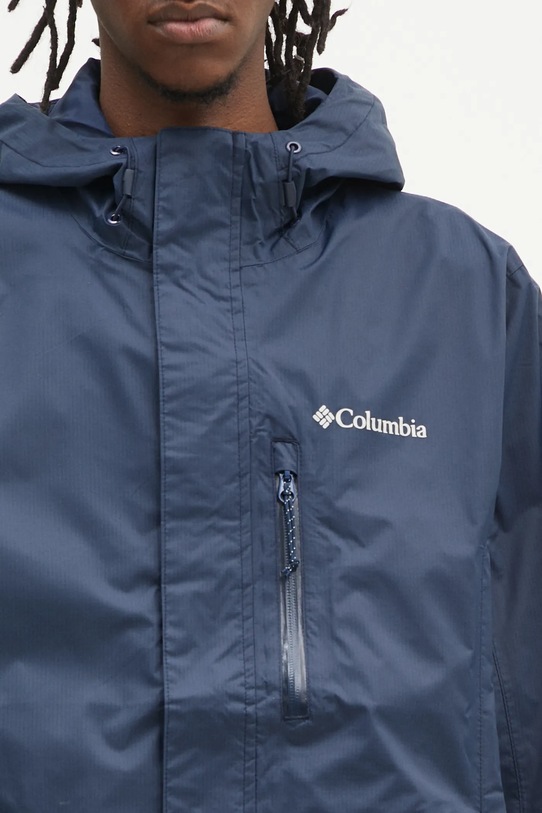 Columbia giacca impermeabile Pouring Adventure blu navy 2117171