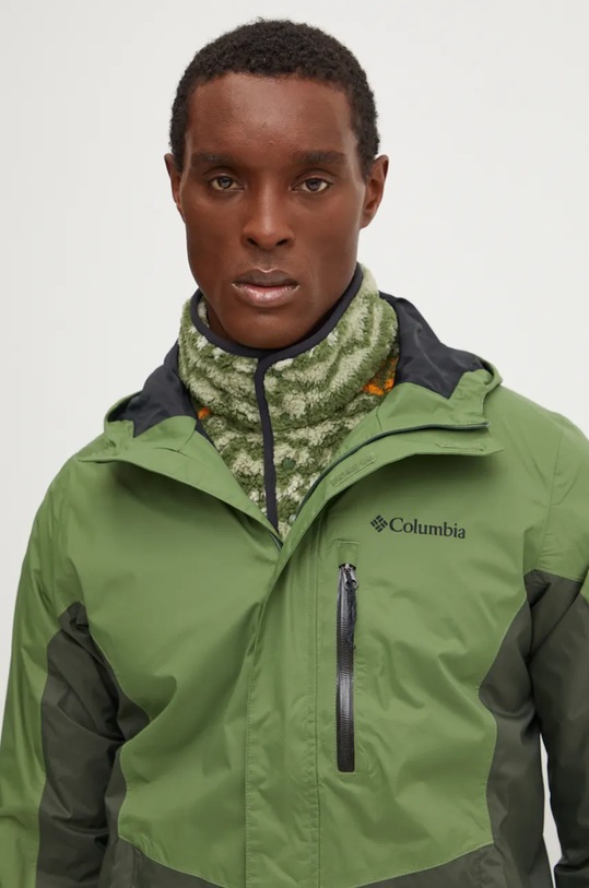 Nepromokavá bunda Columbia Pouring Adventure zelená 2117171