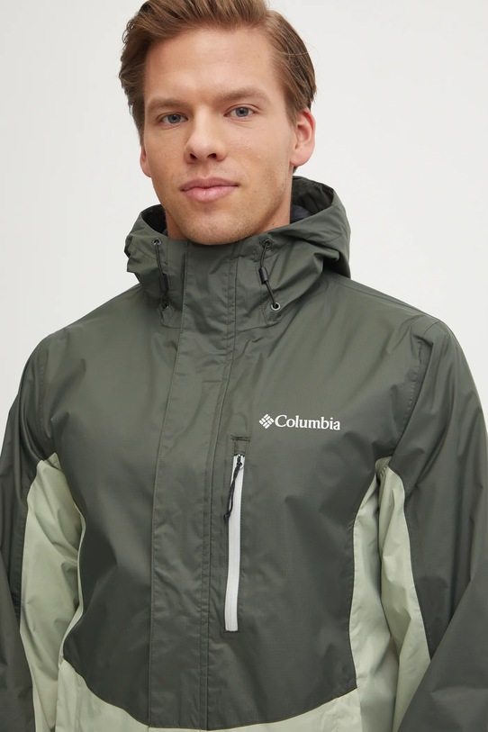 Columbia rain jacket Pouring Adventure green 2117171