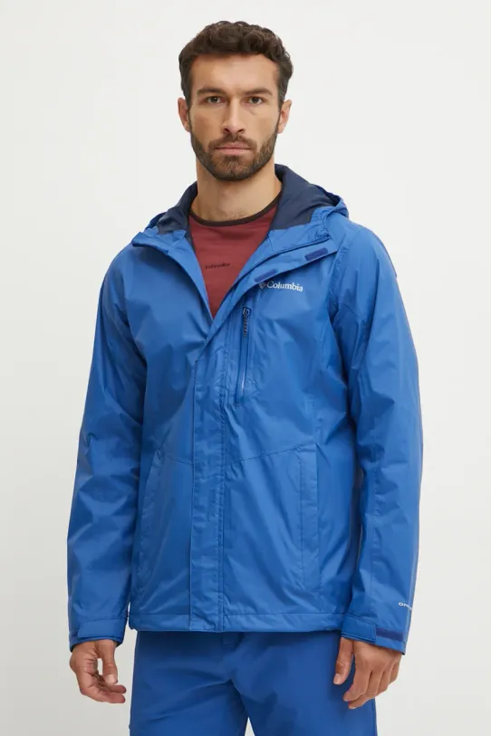 Columbia geaca de ploaie Pouring Adventure cu captuseala albastru 2117171