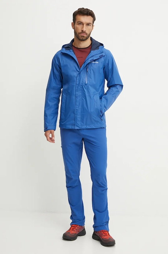 Columbia geaca de ploaie Pouring Adventure 2117171 albastru SS25