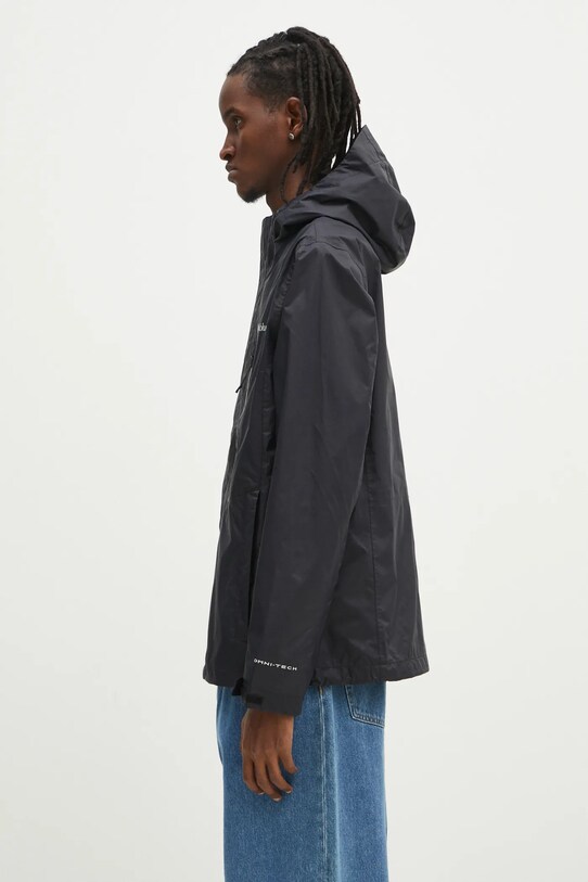Nepromokavá bunda Columbia Pouring Adventure 2117171 černá SS25